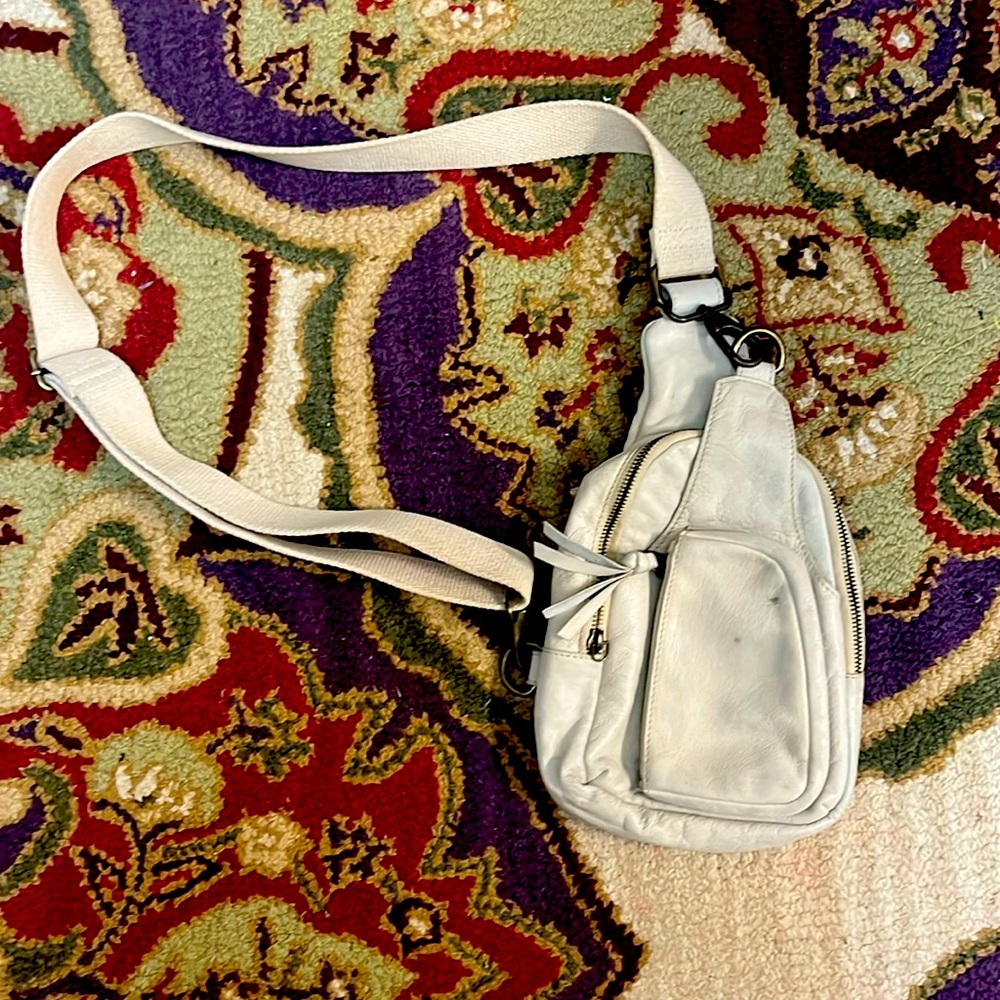 Free People leather crossbody